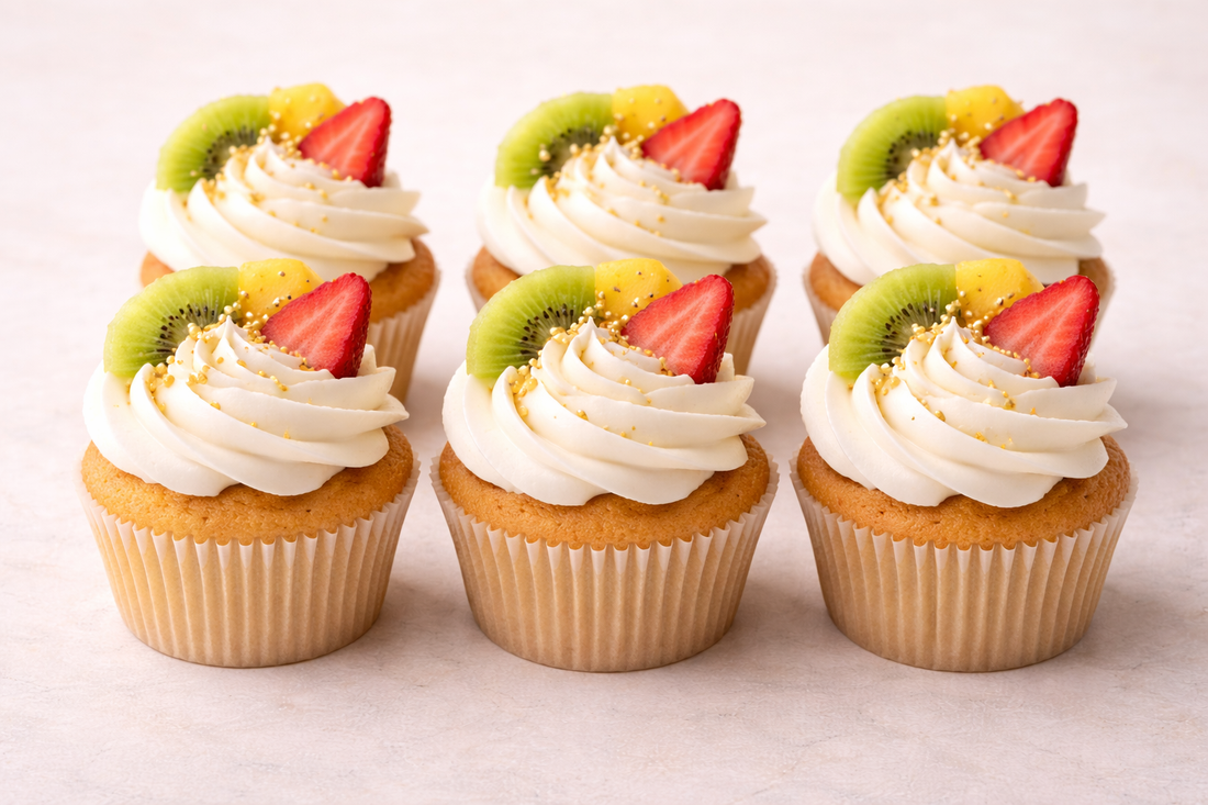 Fresh Fruit Cupcakes