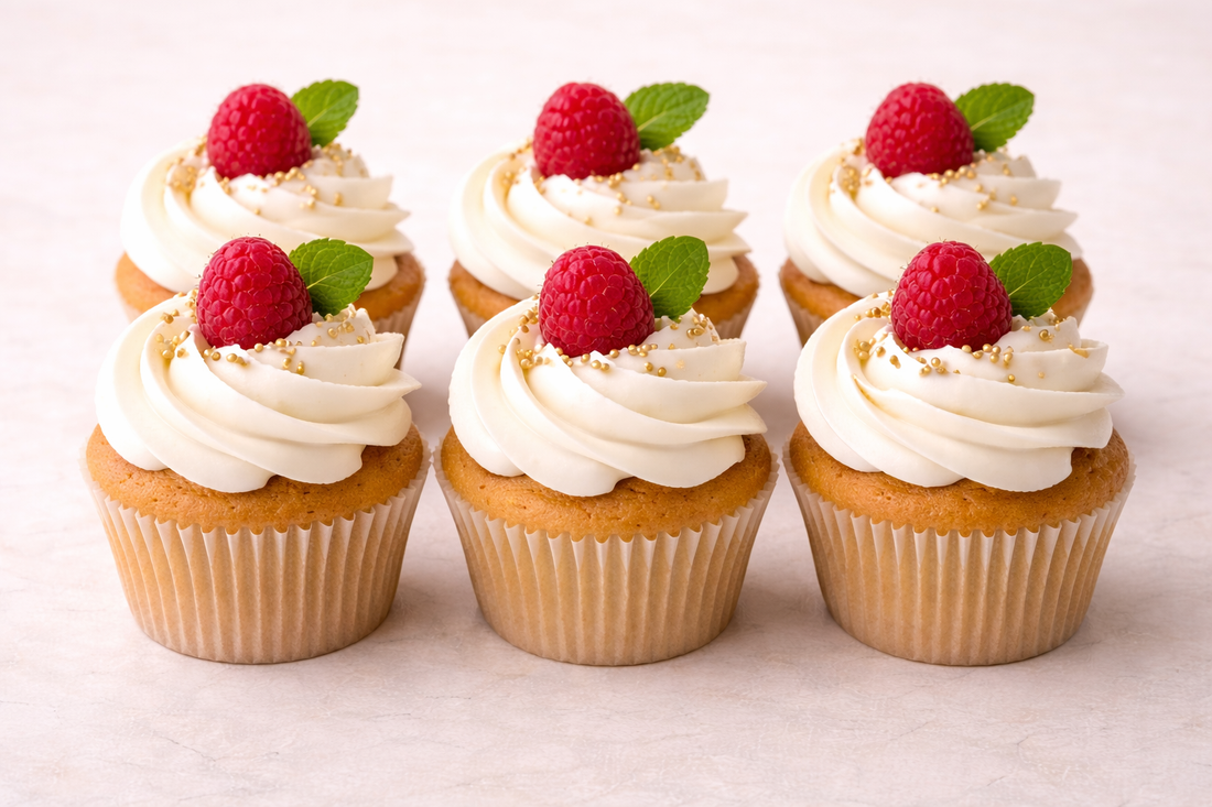 Raspberry White Chocolate Cupcake