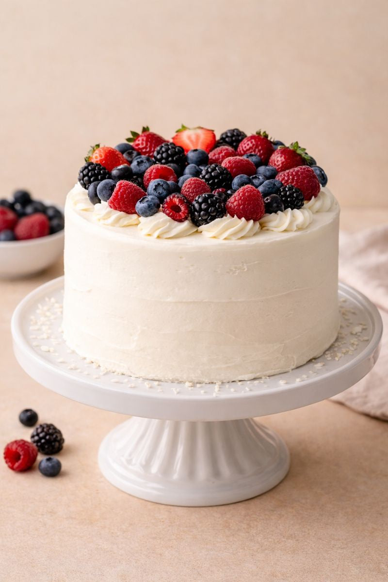 Mixed Berries Buttercream Cake