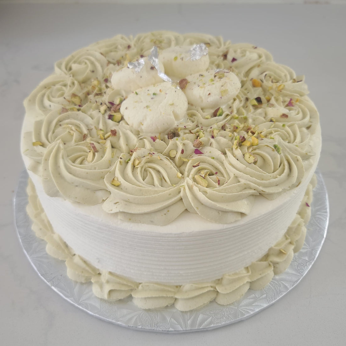 Pistachio Rasmalai Cake