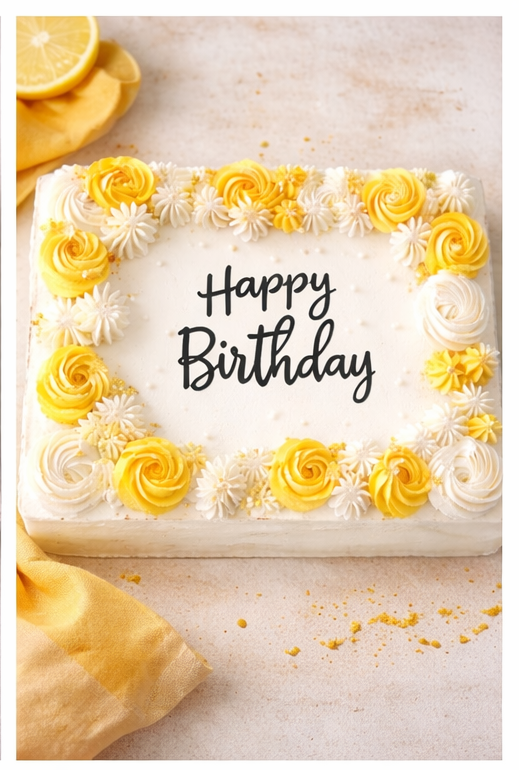 Saffron Malai Sheet Cake