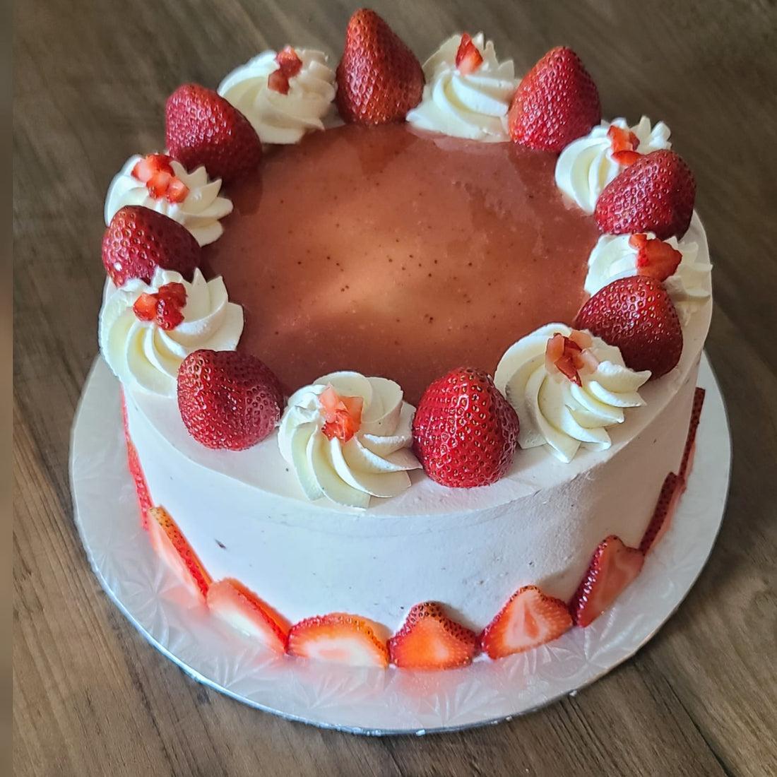 Strawberry Buttercream Cake