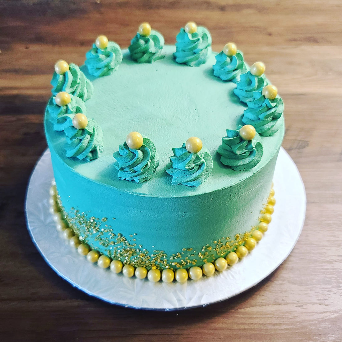 Teal Elegance - Cake Design