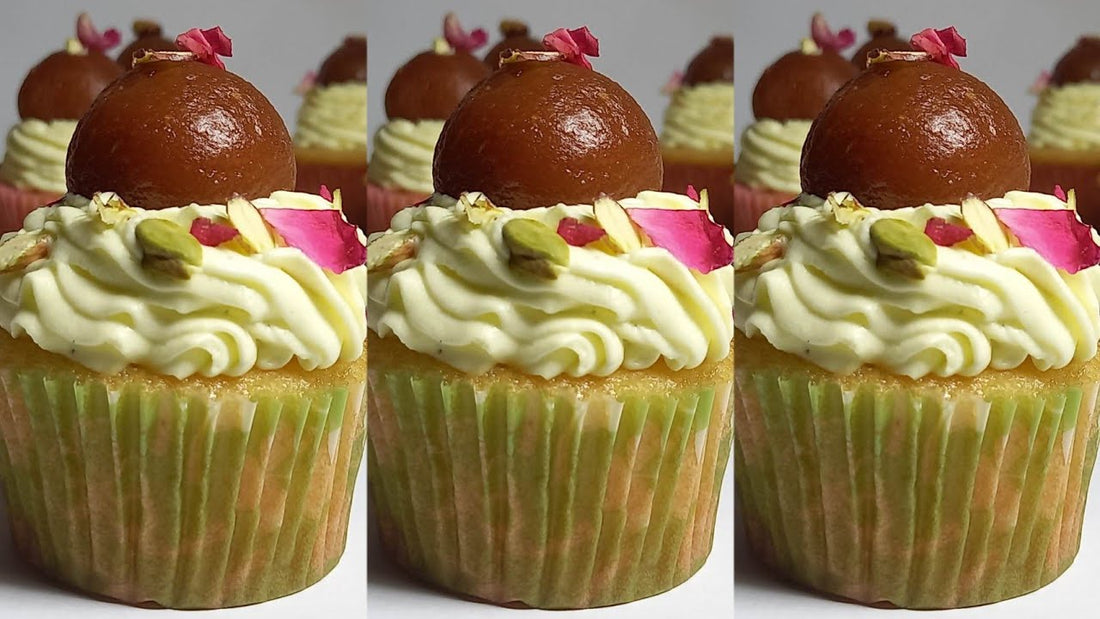 Gulab Jamun Cupcakes